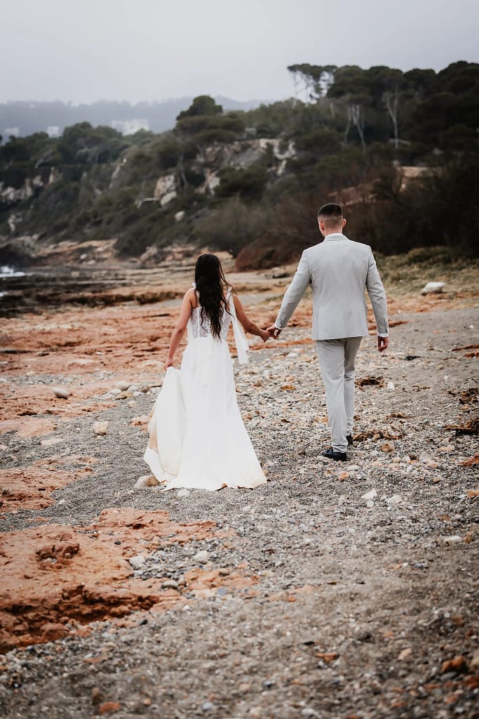 Hochzeitsfotograf Bielefeld Romantische Hochzeit am Strand bei warmem Licht