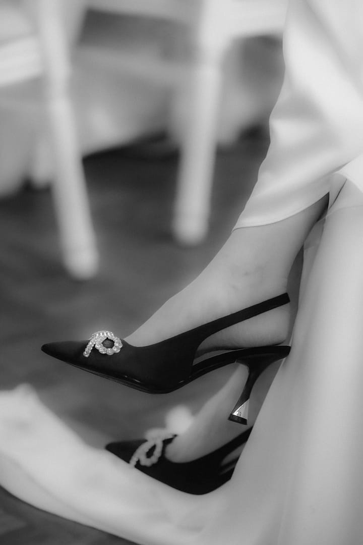 Braut Füsse mit Pumps