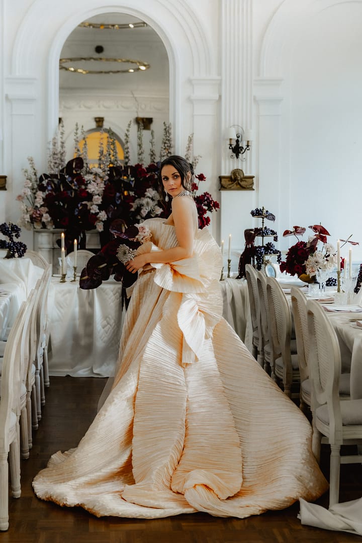 Braut in der Hochzeit-Villa Langenberg