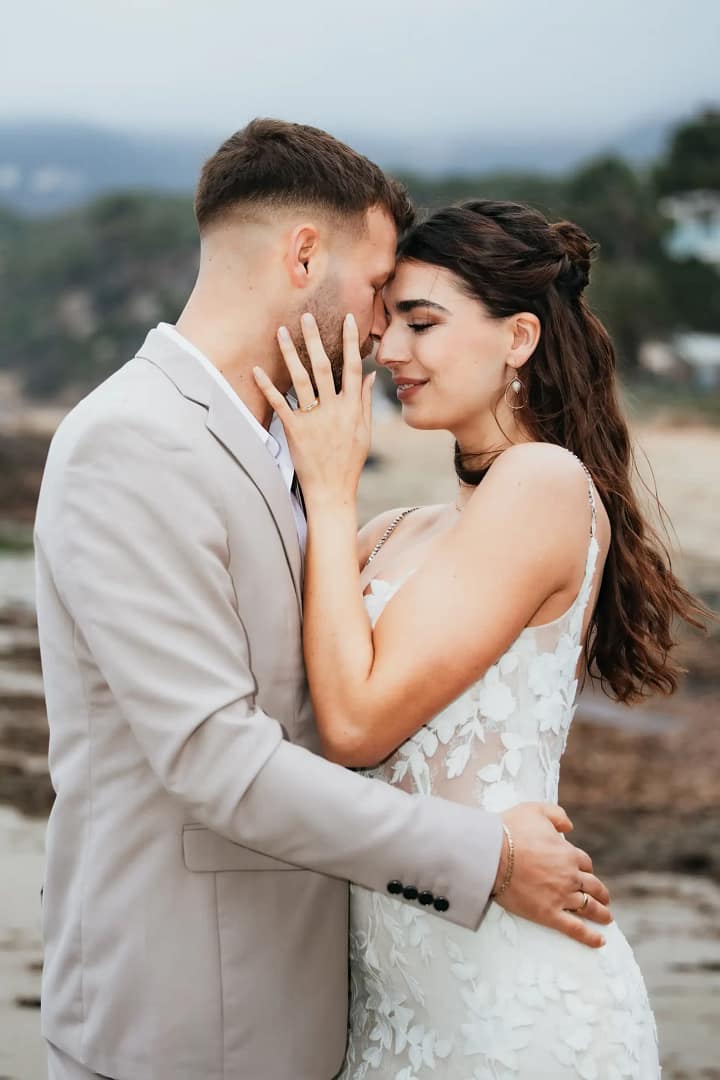 Hochzeitsfotografie Bielefeld Brautpaar am Strand (5)